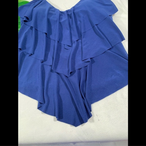$114 MagicSuit Rita Ruffled Tankini Top in Midnight Blue [SZ‎ 10 US ] - Picture 4 of 8